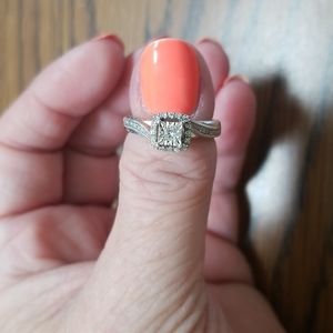 925 diamond engagement ring